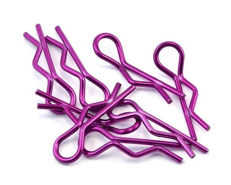 Bittydesign 1/10 Scale RC Car Body Clips - Pink (10 Pack) - Secure Body Panels for RC Drift, Rally & Touring Cars