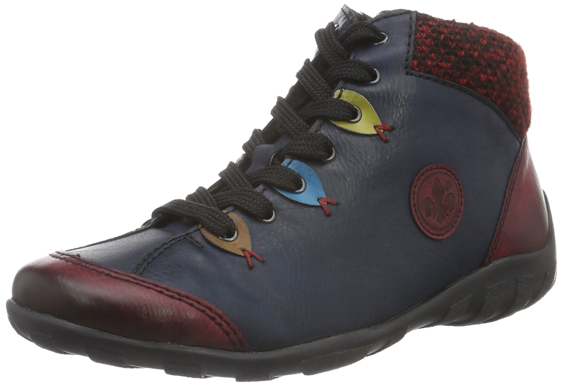 Rieker Women's Bootee - Stylish & Comfortable Ankle Boots in Wine, Blue, Brown & Black | Perfect for Casual Outings, Office Wear & Winter Fashion