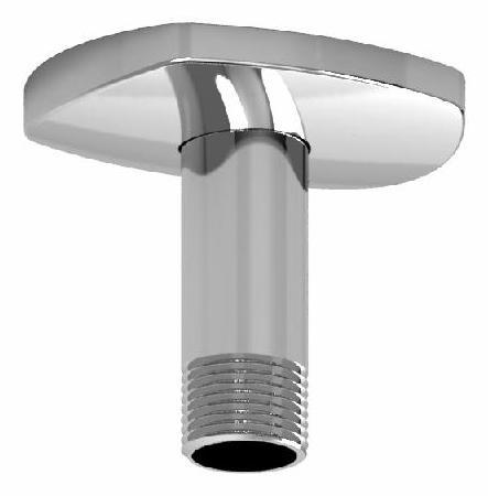 3 Ceiling Mount Shower Arm with Oval Escutcheon - Chrome Finish 599C RIOBEL for Modern Bathroom & Spa Renovation