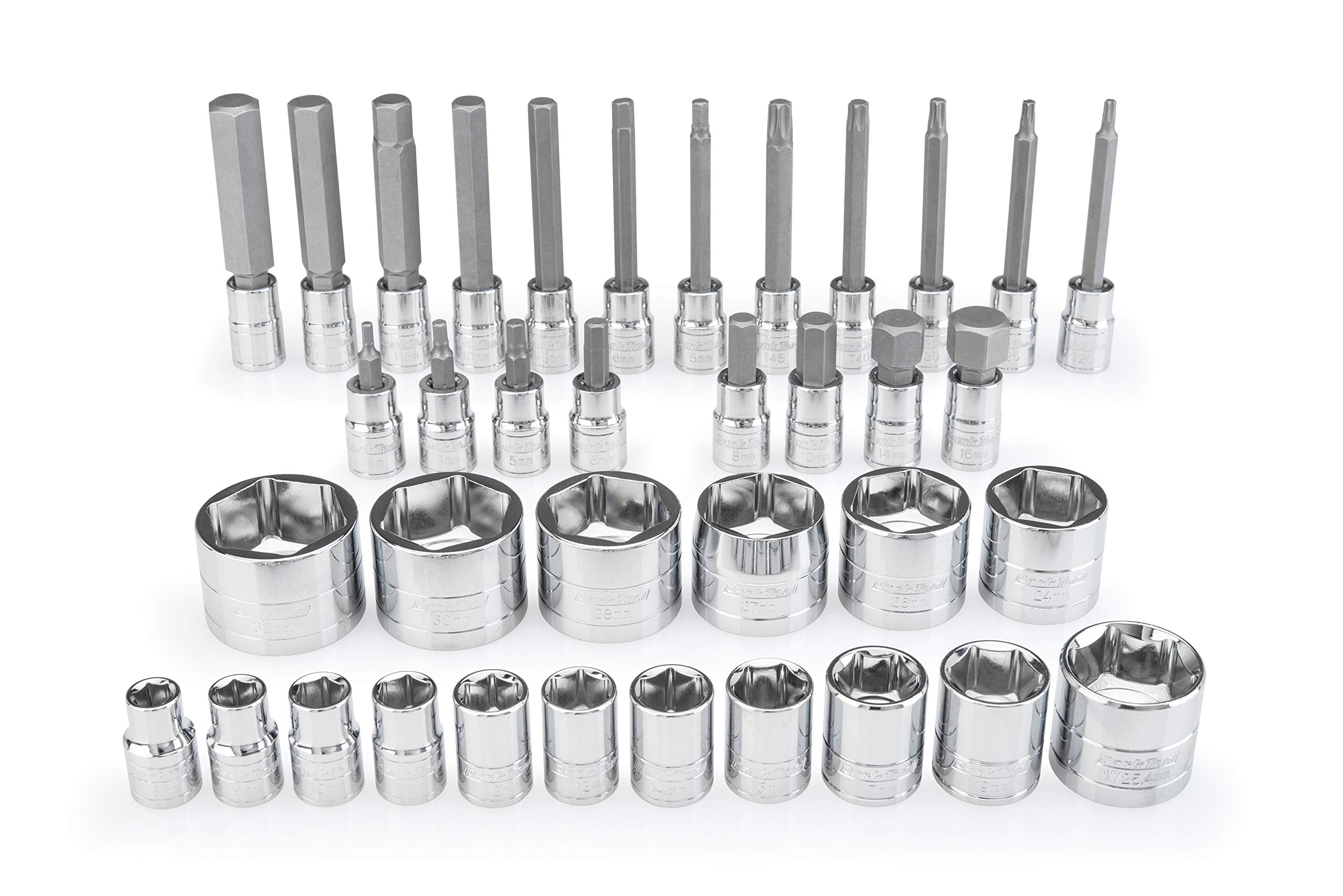 Park Tool SBS-3 Professional Bike Repair Socket and Bit Set - 3/8
