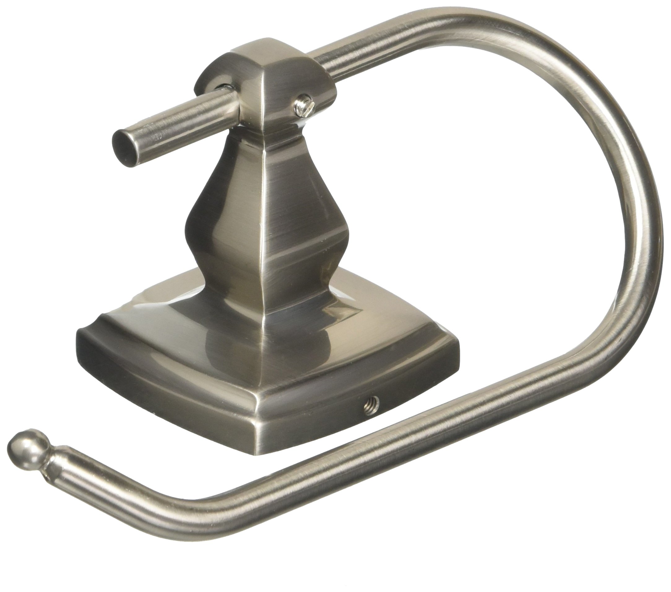 Delaney Hardware 588108 Euro Paper Holder 800, Satin Nickel Finish - Elegant Bathroom & Office Tissue Dispenser for Modern Spaces