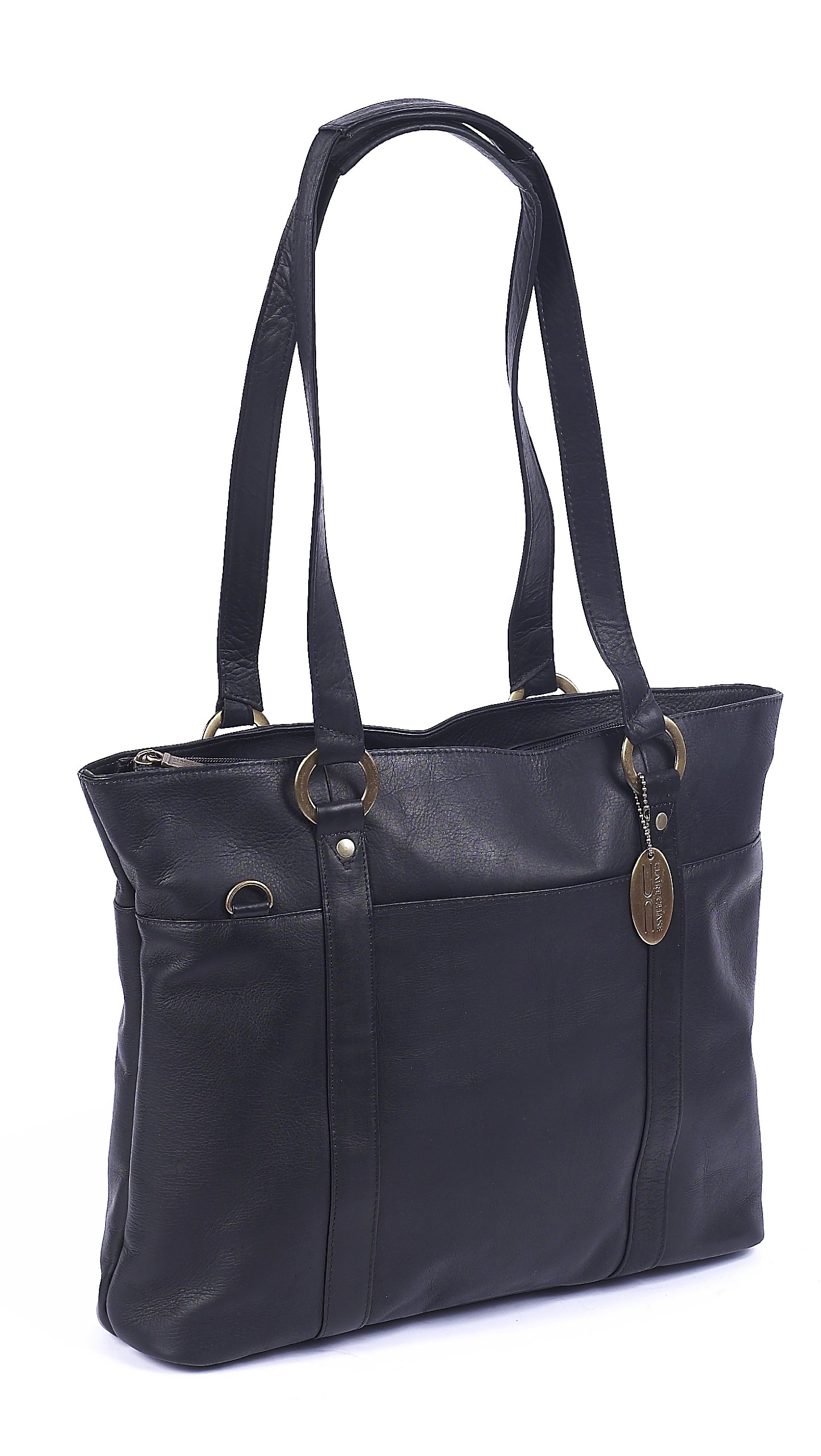 Claire Chase Women's Laptop Bag for Work & Travel - Sleek Black Design, One Size Fits All - Perfect for Office, Business Trips & Daily Commute