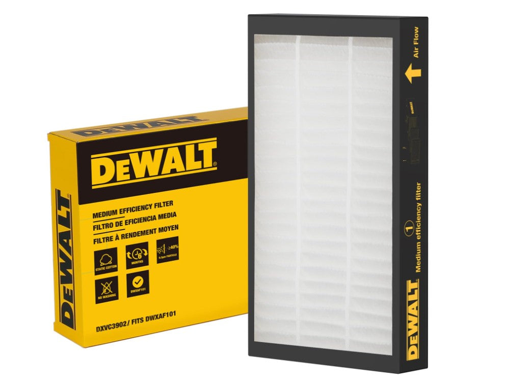 DXVC3902 Medium Efficiency Air Replacement Filter for DWXAF101 - Compatible with HVAC Systems, Home & Office Use - Improves Indoor Air Quality