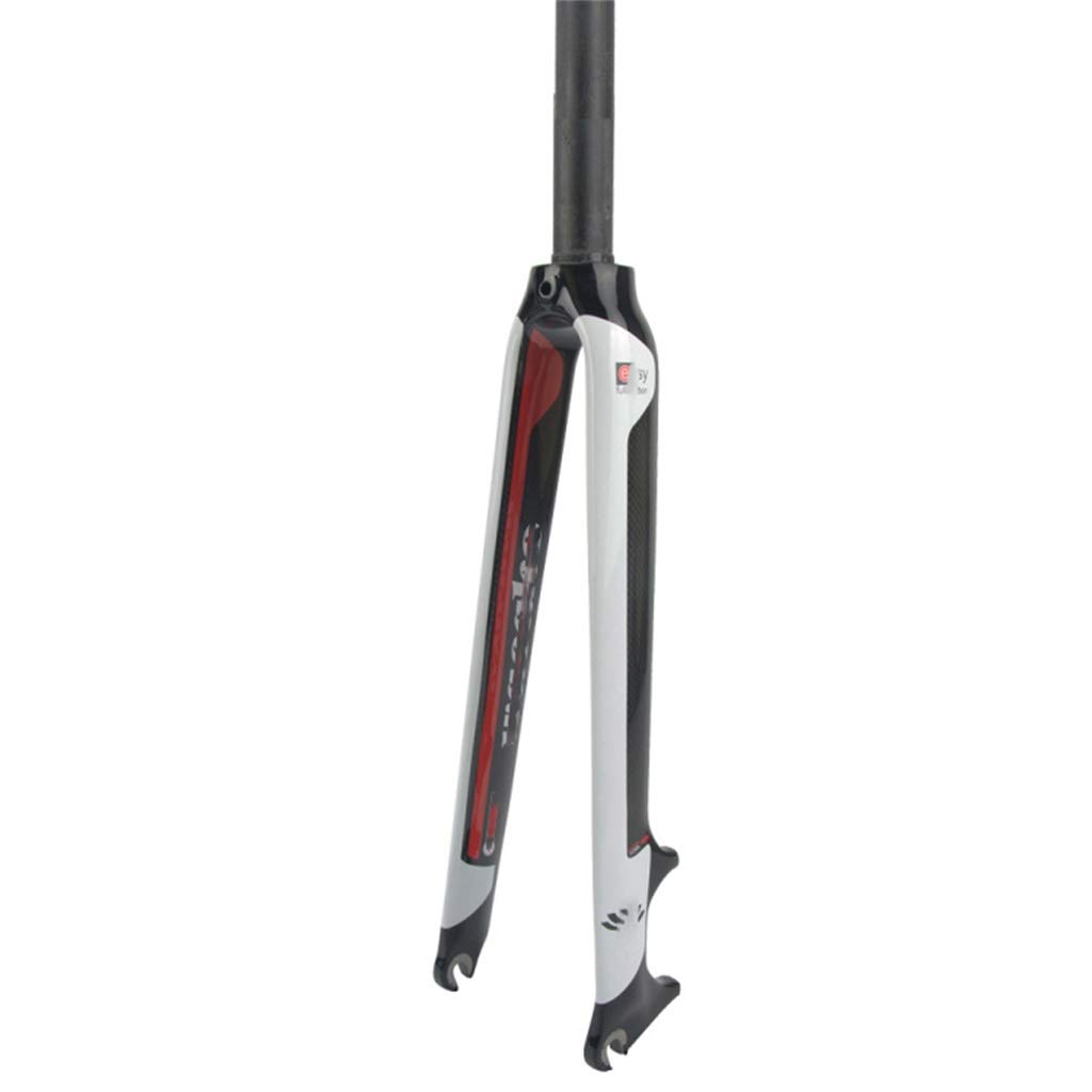 Carbon Fiber Suspension Bike Forks - Lightweight Mountain Bike Front Fork for 700C Wheels | Perfect for Trail Riding & Road Cycling