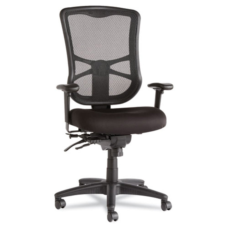 Premium Black Mesh High Back Multifunction Office Chair - Ergonomic Executive Desk Chair with Lumbar Support for Home & Office Workspaces