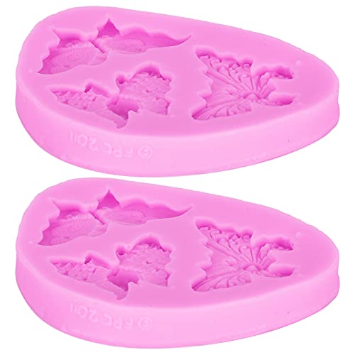 Reusable Pink Cake Molds Set of 2 - Multifunctional Chocolate, Butter Pie, Candle & Fondant Molds for Baking, DIY Crafts & Home Decor