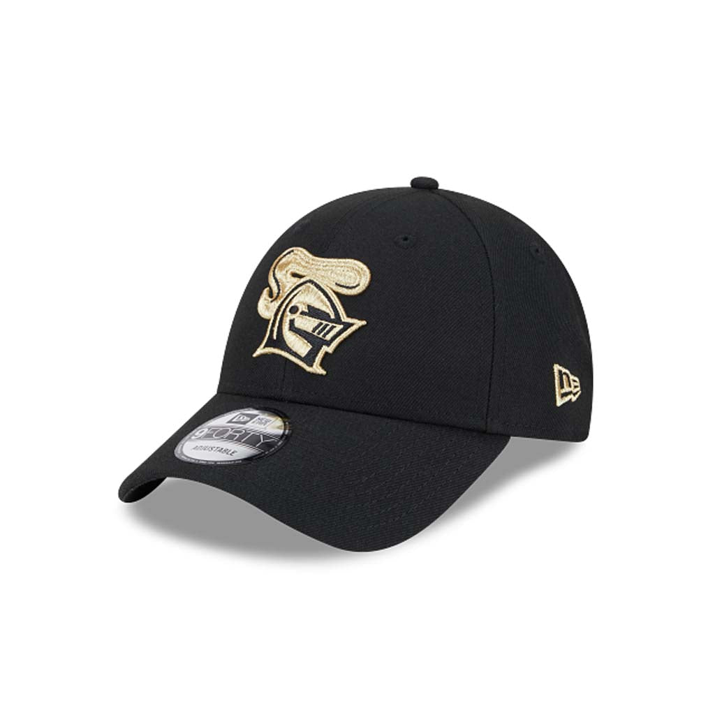 Newcastle Knights 2025 9Forty Black Gold Adjustable Snapback Cap - Official NRL Team Hat for Men & Women, Perfect for Game Day, Sports Events & Casual Wear