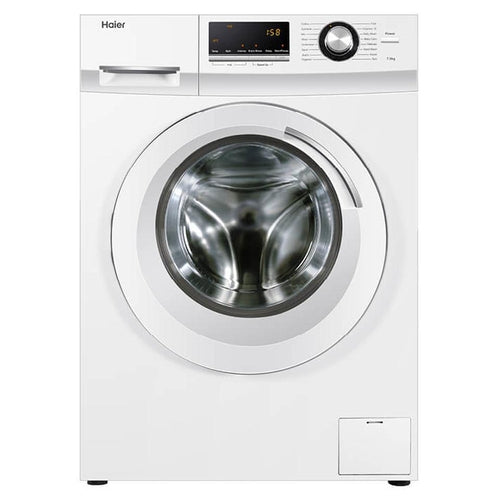 HAIER HWF75AW2 7.5KG Front Load Washing Machine - Energy Efficient, Quiet Operation for Apartments & Small Homes