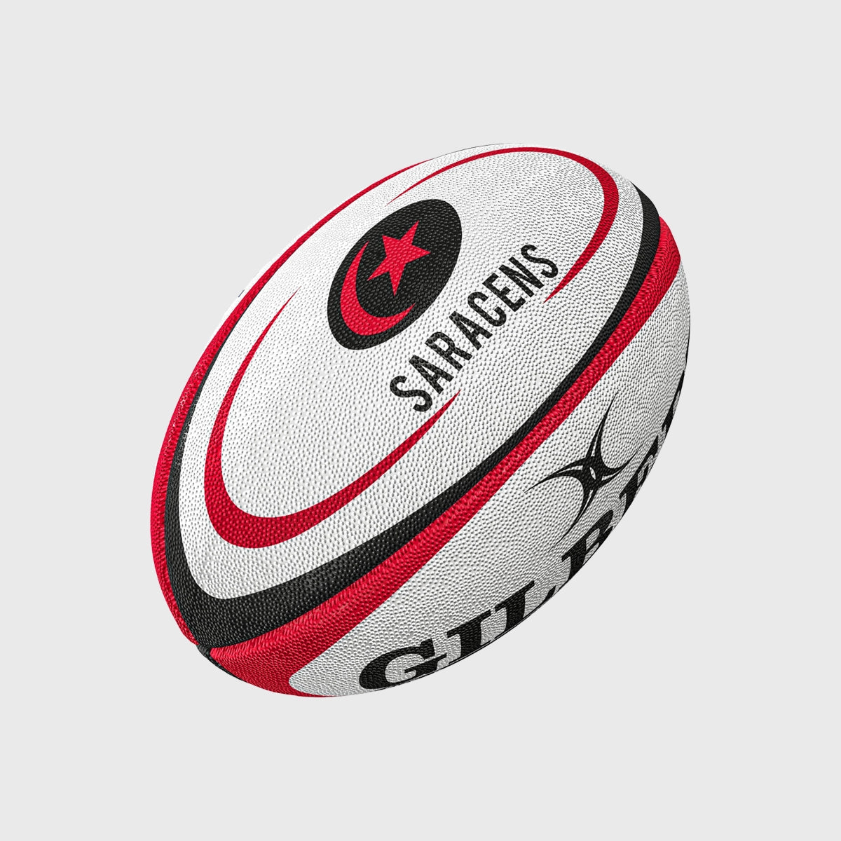 Gilbert Saracens Replica Mini Rugby Ball - Official Size 3 Training Ball for Kids & Adults - Perfect for Rugby Practice, Gifts, and Collectibles