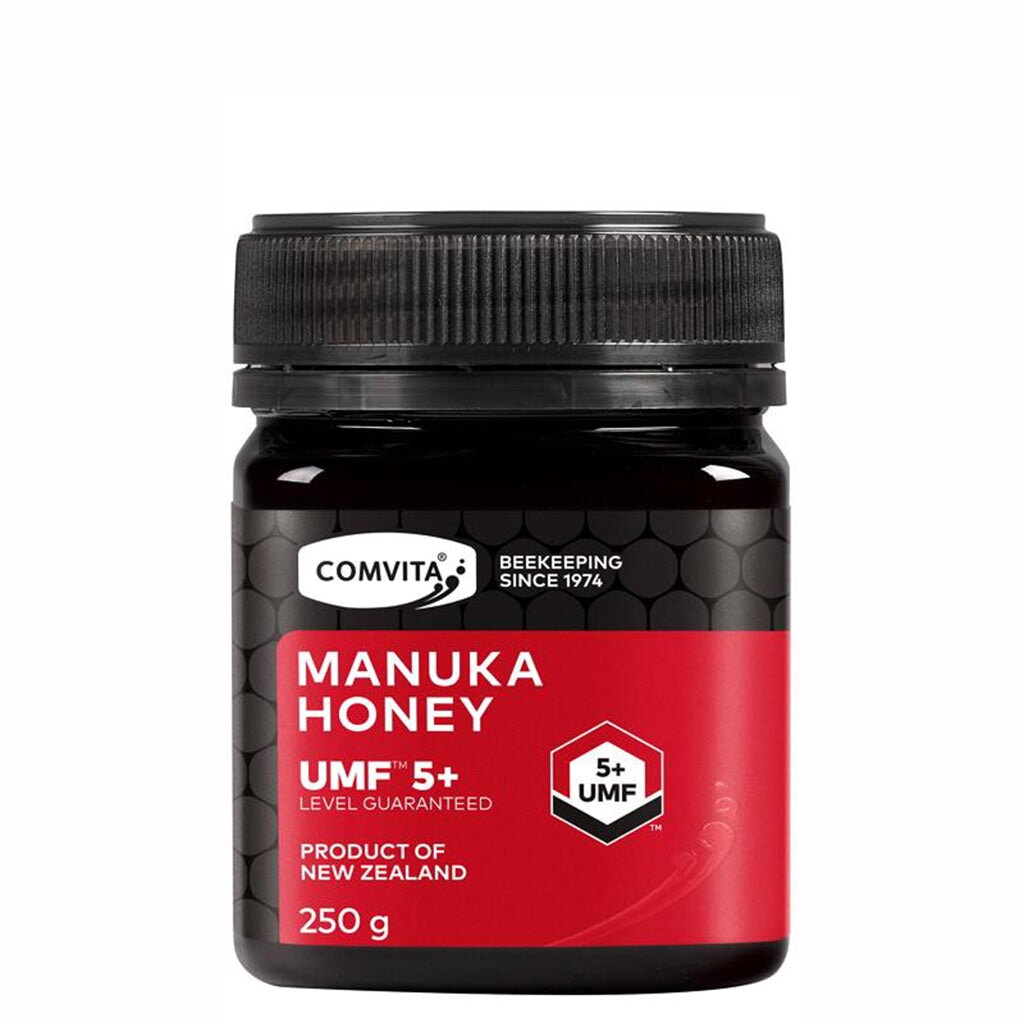 Comvita UMF5+ Manuka Honey - 100% Pure Raw New Zealand Honey for Immune Support, Digestion & Wellness - Perfect for Tea, Toast & Natural Remedies