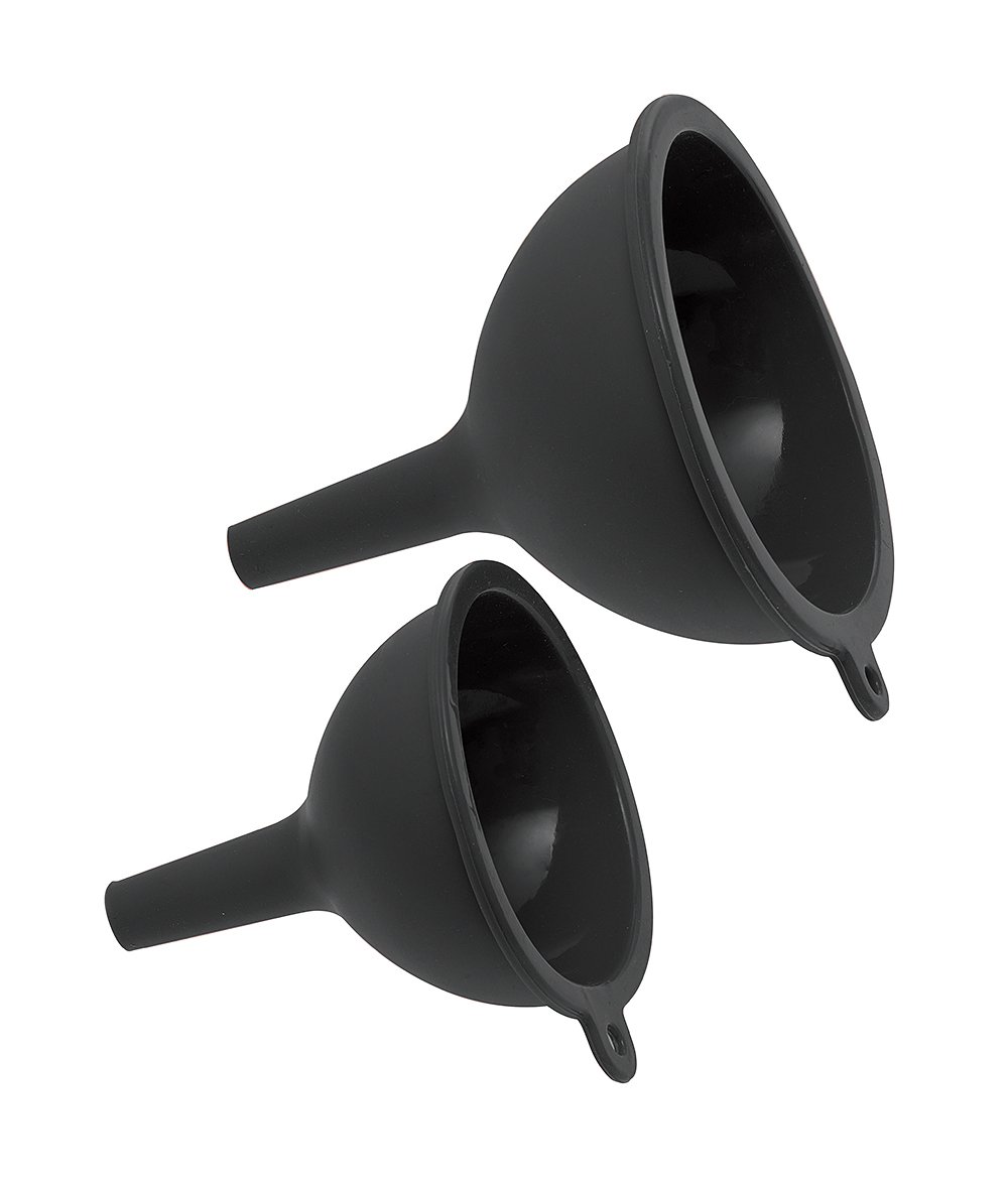 Sambonet Silicone Funnel Set - 2-Piece Gray Kitchen Gadgets for Cooking, Baking & Mixing | Perfect for Home & Professional Use