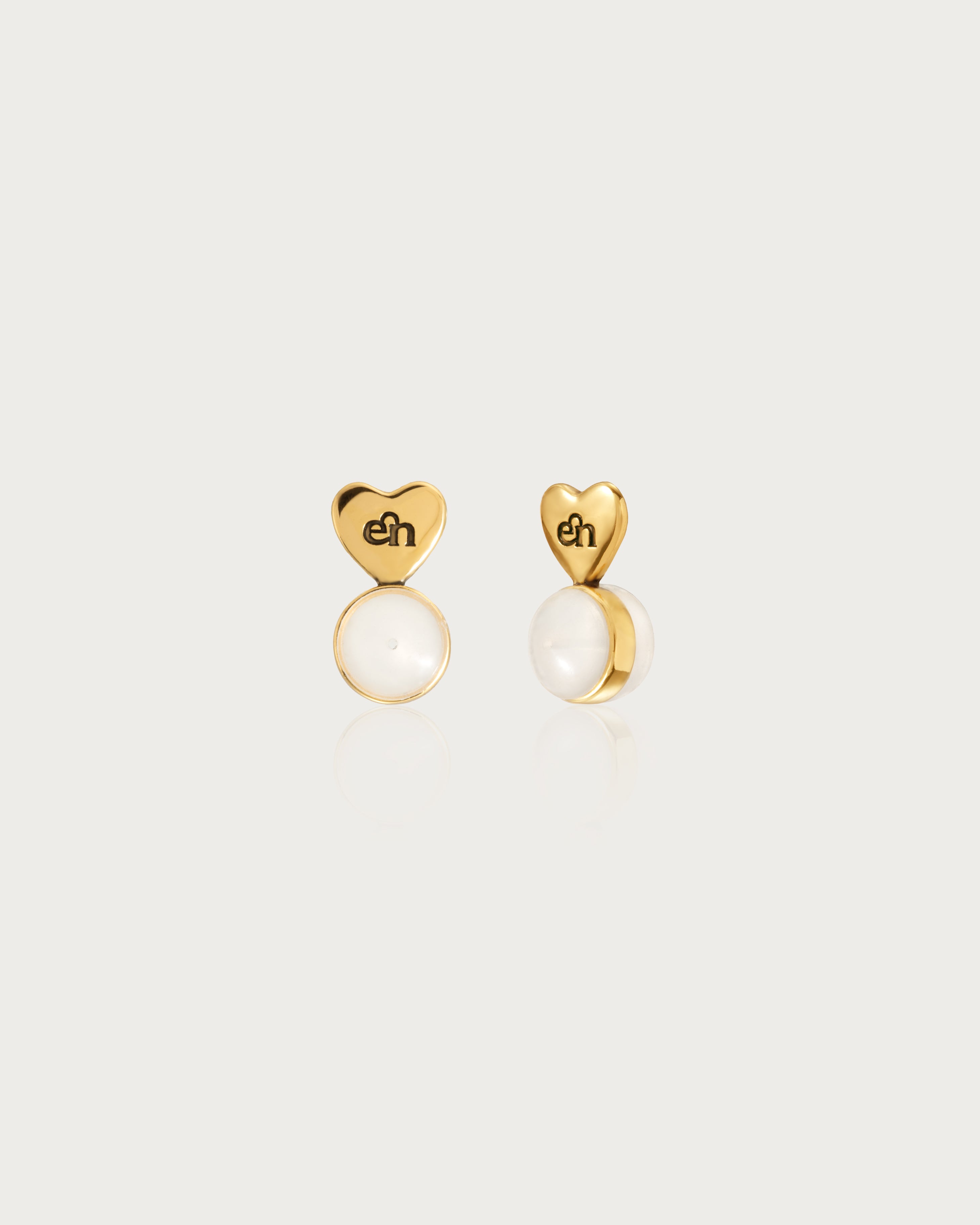 Heart Shaped Earring Back Lifters for Stud Earrings - Secure & Comfortable Earring Supports for Sensitive Ears - Perfect for Daily Wear, Work & Special Occasions