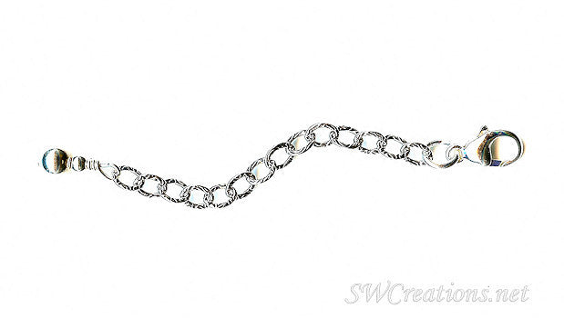 Elegant Silver Jewelry Necklace Extender Chain - Adjustable Length for Pendants & Charms | Perfect for Layering Necklaces, Gifts, and Special Occasions