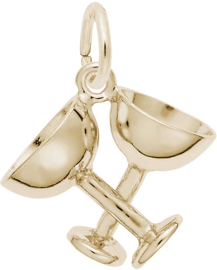 Rembrandt Champagne Glasses Charm - Elegant Crystal Flute Glass Charms for Wedding, Bridal Shower & Party Decor (Set of 12) - Perfect for Celebrations, Toasting & Special Occasions