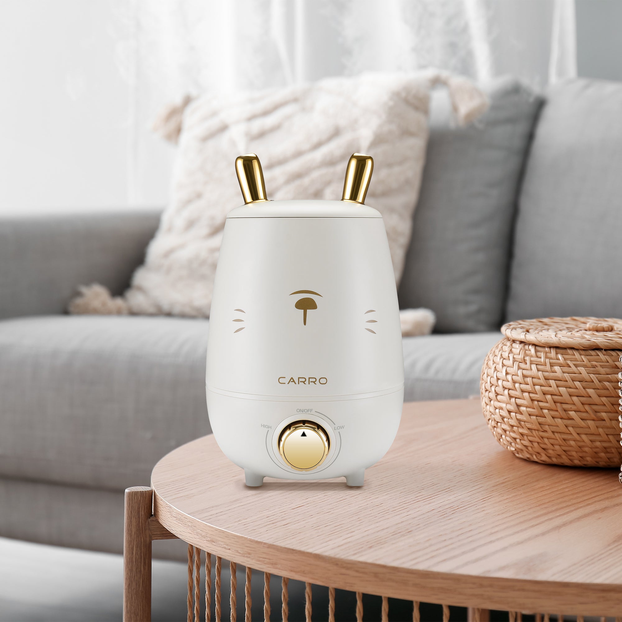 Zukis 0.8 Gallon Cool Mist Humidifier with Essential Oil Diffuser - Top Fill Ultrasonic Air Humidifier for Bedroom, Nursery, Office & Dry Skin Relief