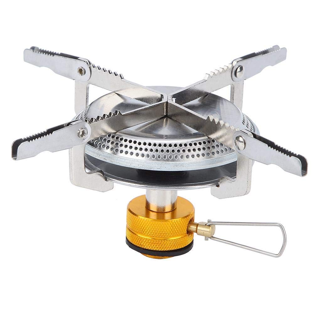 Portable Titanium Camping Stove - Lightweight Picnic & Hiking Stove with Bag for Outdoor Adventures