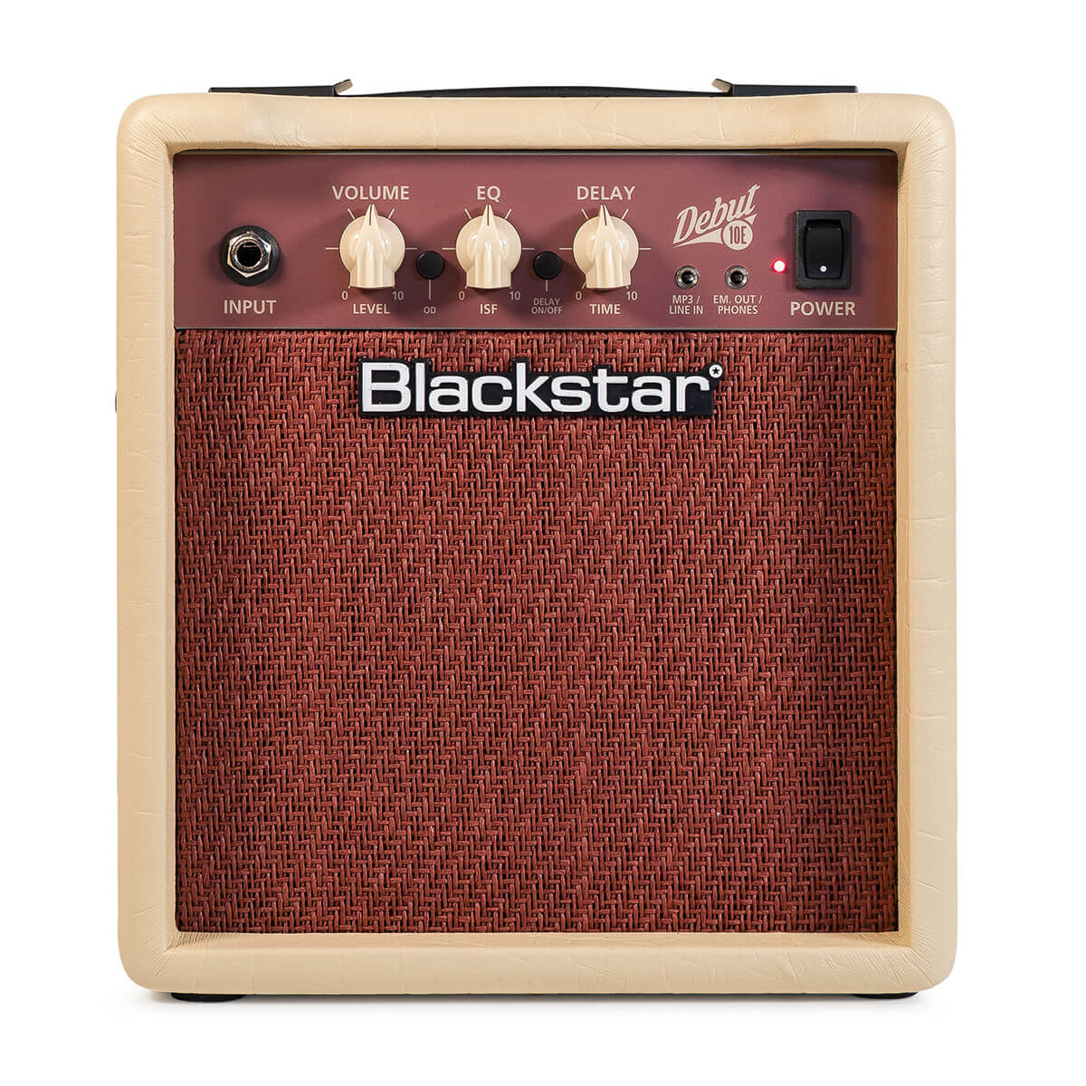 Blackstar Debut 10E 10W 2x3 Guitar Combo Amplifier - Cream/Oxblood | Compact Electric Guitar Amp for Practice, Home Studio & Small Gigs | Perfect for Beginners & Musicians