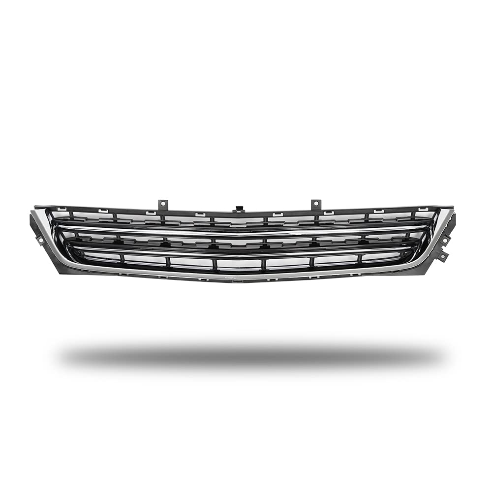 JX Racing Front Bumper Grille for 2014-2020 Chevrolet Impala - Chrome Black Upgrade for Street Style