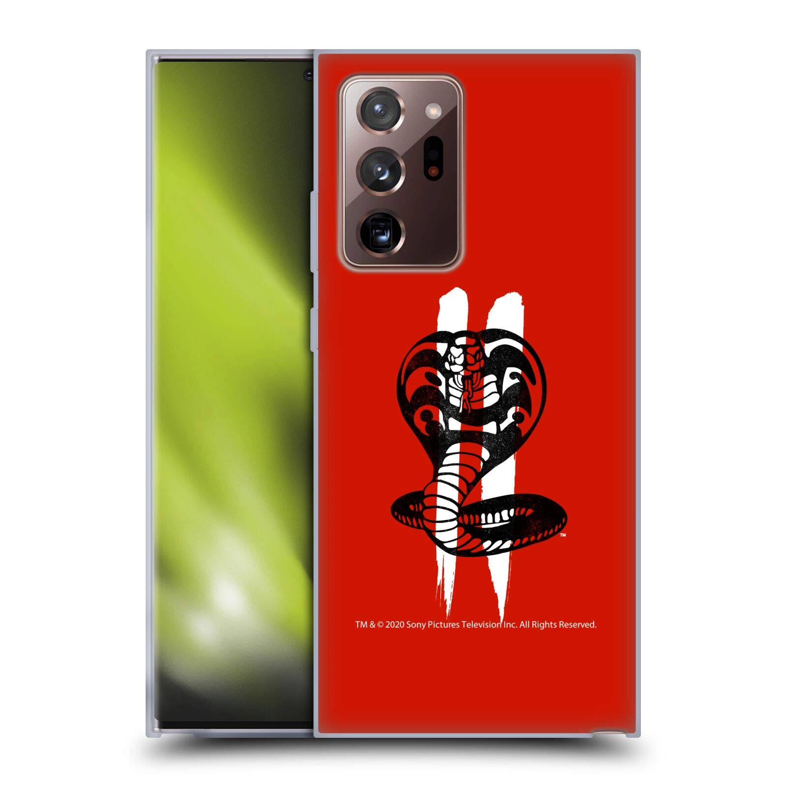 Head Case Designs Cobra Kai Season 2 Galaxy Note20 Ultra Case - Officially Licensed Soft Gel Phone Cover with Logo Graphics for Note 20 Ultra 5G - Perfect for Fans, Show Enthusiasts & Everyday Protection
