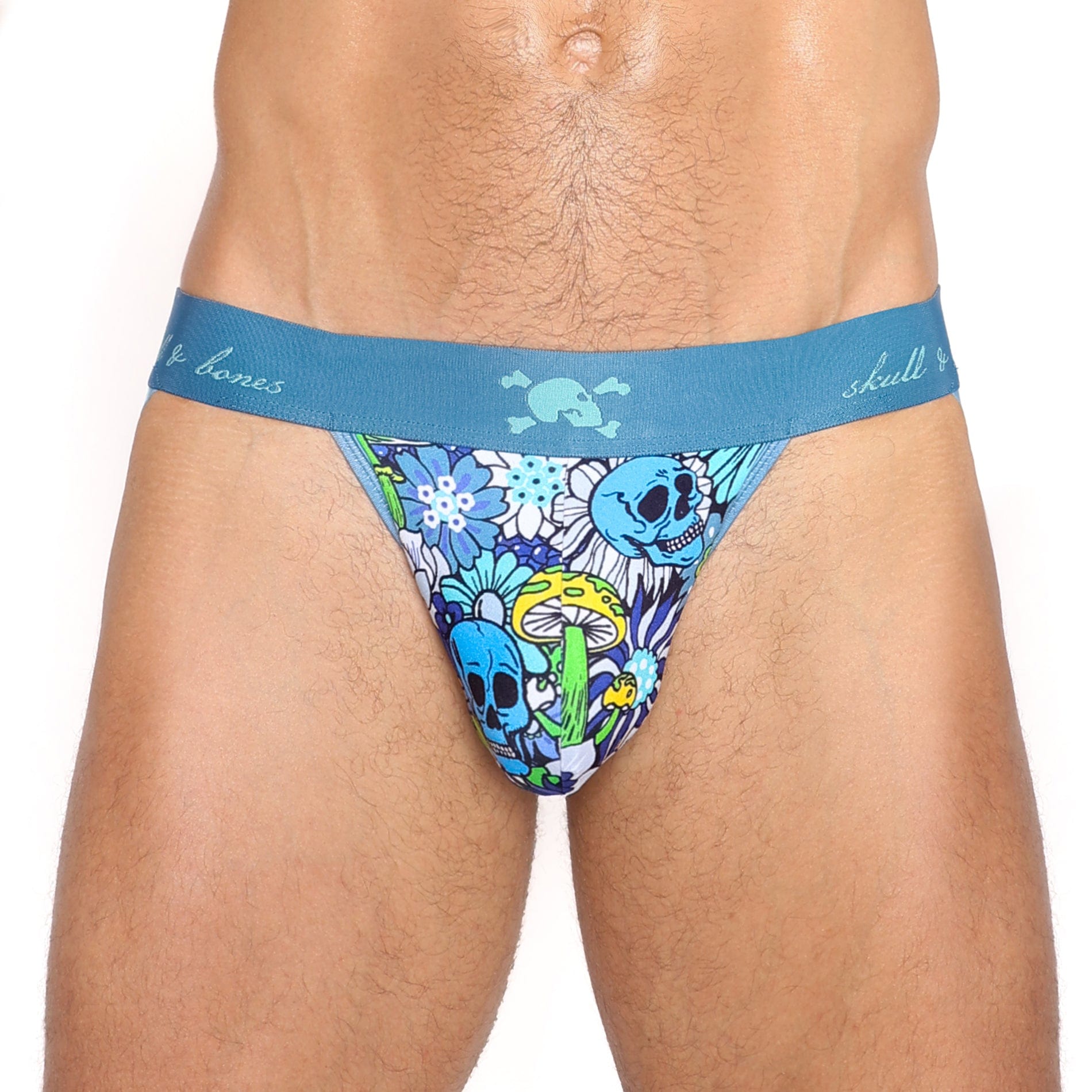 Groovy Floral Mushroom Jock Strap - Comfortable & Stylish Underwear for Men - Perfect for Gym, Sports & Costume Parties