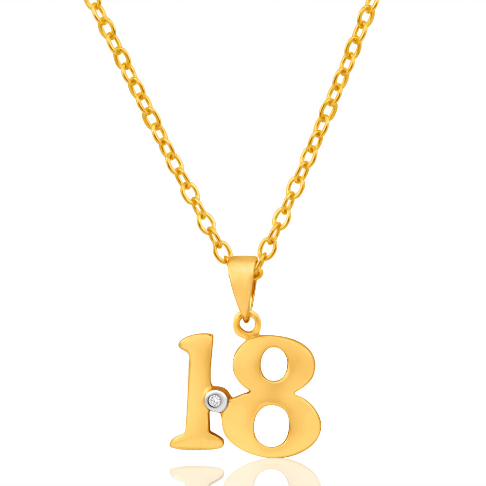 9ct Yellow Gold 18