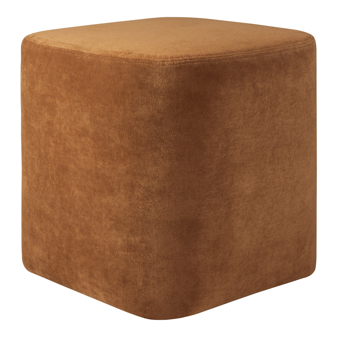 Jacques Deneef Cube Pouf by Ethnicraft - Modern Handwoven Ottoman Stool for Living Room, Bedroom & Outdoor Use