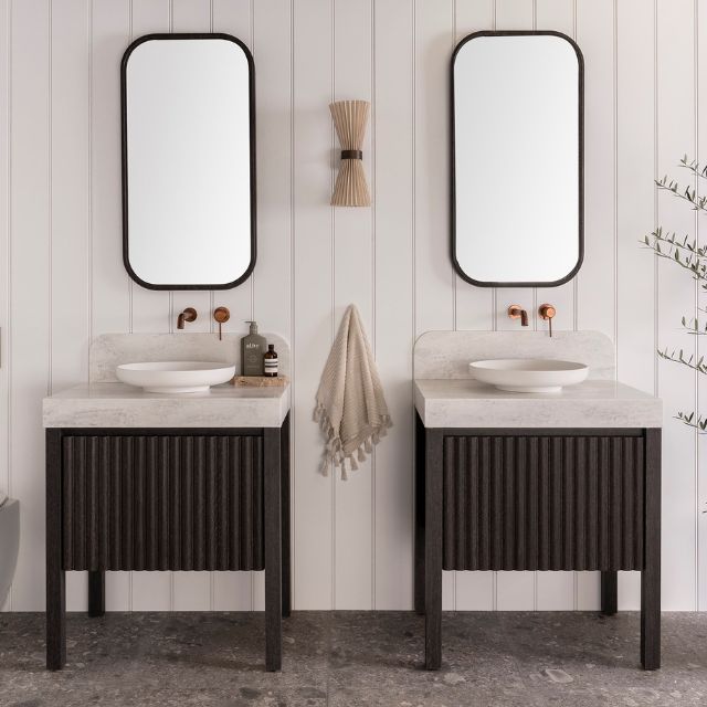 ADP Harper Floor Standing Vanity with Legs and Durasein Countertop - Modern Bathroom Vanity with Storage for Home Decor | Perfect for Master Bath, Guest Bath & Powder Room