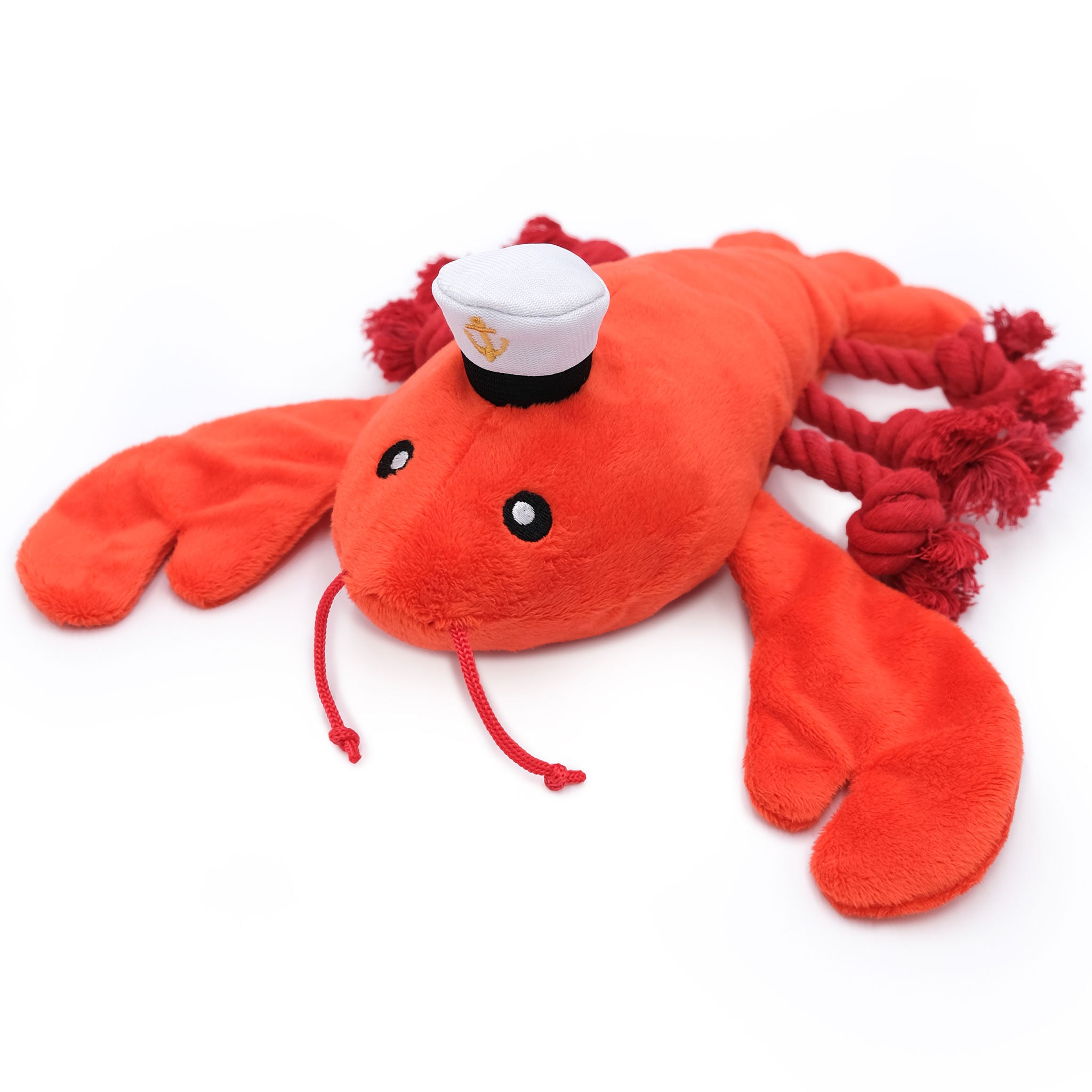Zippy Paws Luca Lobster Plush Dog Toy - Cute & Durable Interactive Chew Toy for Small & Medium Dogs - Perfect for Playtime, Training & Cuddling