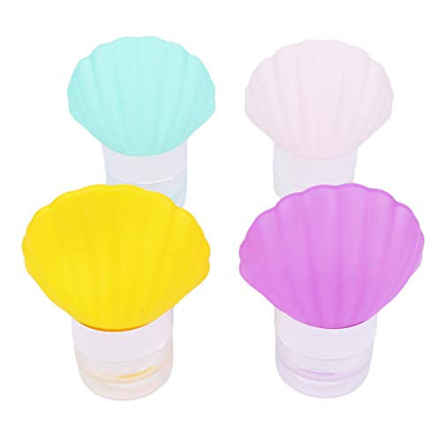 Exceart 5-Pack 40ml Silicone Travel Bottles for Toiletries & Essential Oils | Leak-Proof, TSA Approved Travel Containers | Perfect for Shampoo, Lotion, Cosmetics on Vacation, Gym, or Business Trips