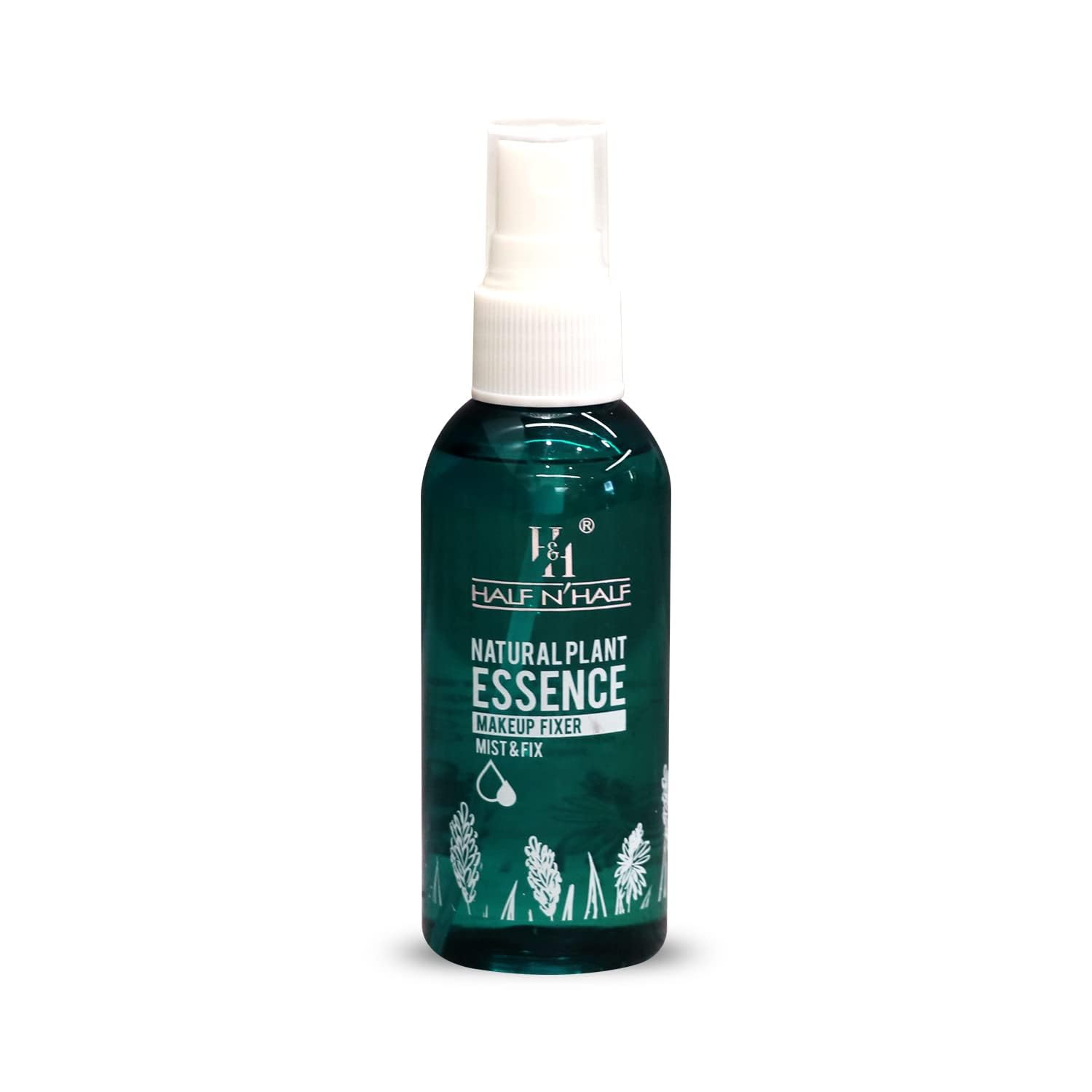 Half N Half Natural Plant Essence Makeup Setting Spray - Long Lasting Face Makeup Fixer Mist (80ml) | Transparent & Lightweight for All-Day Wear | Perfect for Weddings, Photography & Daily Makeup