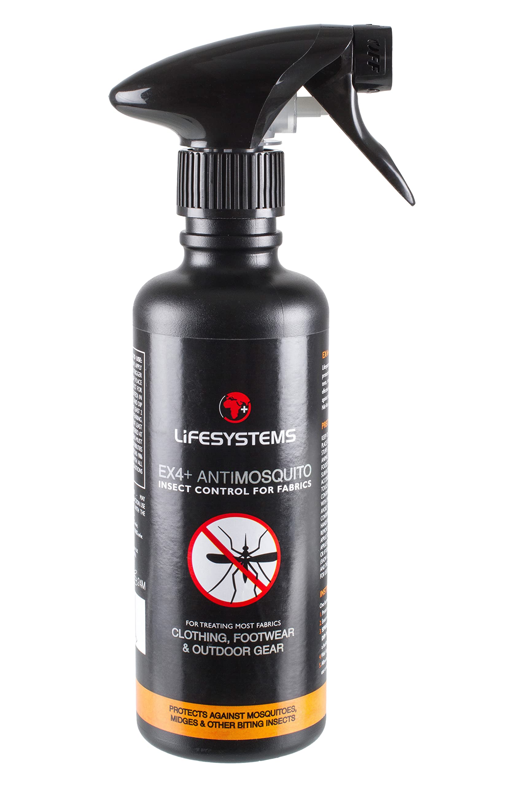 Lifesystems Ex4 Anti Mosquito Clothing & Outdoor Gear Treatment Spray - 350ml | Mosquito, Midge & Insect Repellent for Hiking, Camping & Travel Protection