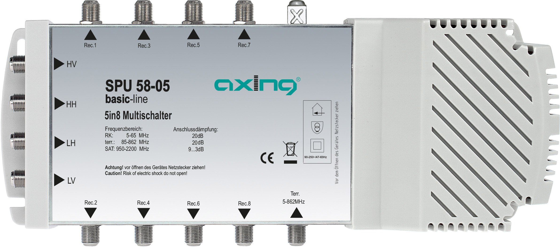 AXING SPU 58-05 5 in 8 Polarity Switch - Heavy Duty Electrical Component for Industrial Equipment & Automation Systems