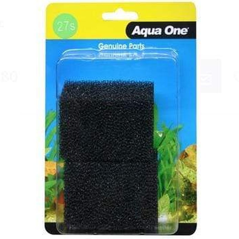 Aqua One Sponge 2 Pack - Maxi 103F 25027s - Premium Aquarium Filter Sponge for Fish Tank Cleaning & Water Filtration (Ideal for Freshwater & Saltwater Aquariums)