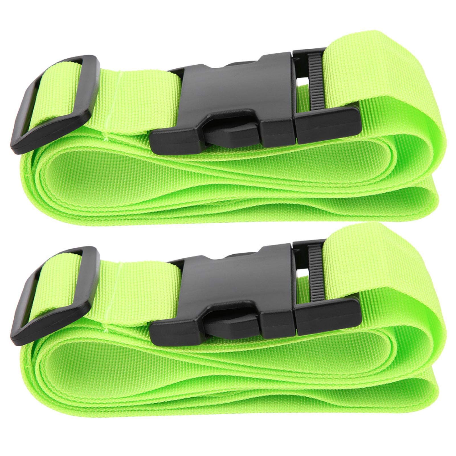 Durable Nylon Luggage Straps - 2 Pack Secure Baggage Belts for Travel, Hiking & Heavy Goods | Perfect for Tying Suitcases, Backpacks & Large Items During Transport