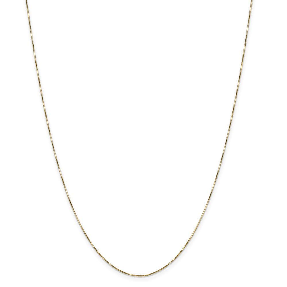 14K Yellow Gold Box Chain Necklace - 18 Inch Carded Jewelry for Women | Roy Rose Jewelry | Perfect for Gifts, Everyday Wear & Special Occasions
