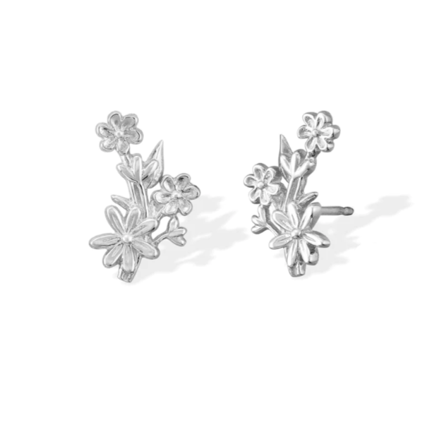 Flower Bouquet Stud Earrings for Women - Dainty Floral Jewelry Gift for Her - Perfect for Weddings, Date Nights & Everyday Wear