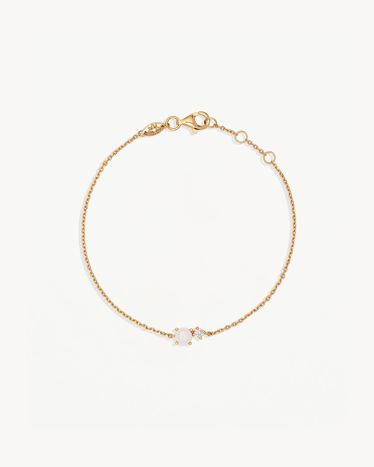 18k Gold Vermeil Serenely Yours Pearl Bracelet - Elegant Dainty Jewelry for Women, Perfect for Weddings, Anniversaries & Special Occasions