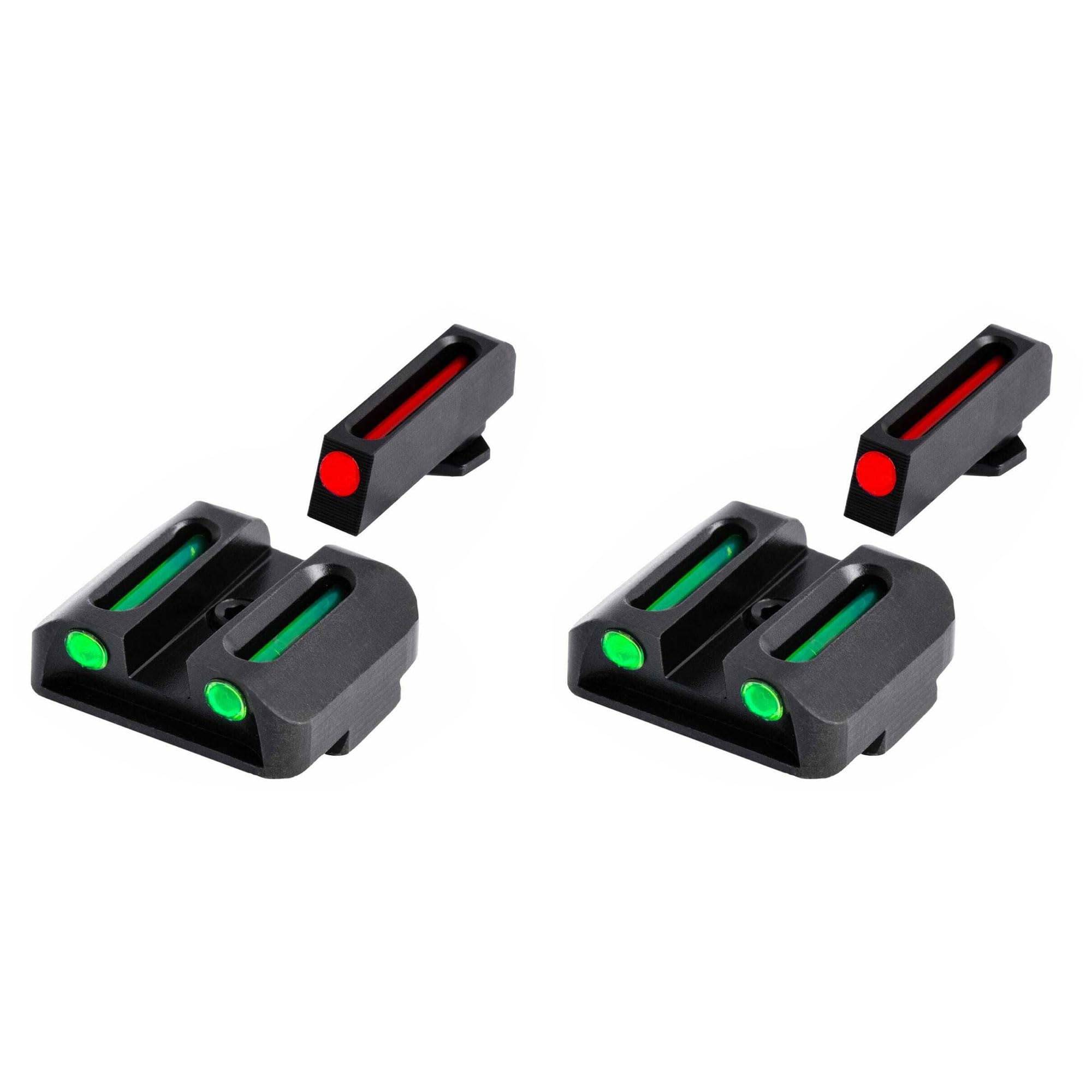 TruGlo Fiber Optic Handgun Pistol Laser Sight - Red/Green Dot Sight for Pistols & Handguns | Perfect for Home Defense, Target Shooting & Tactical Training