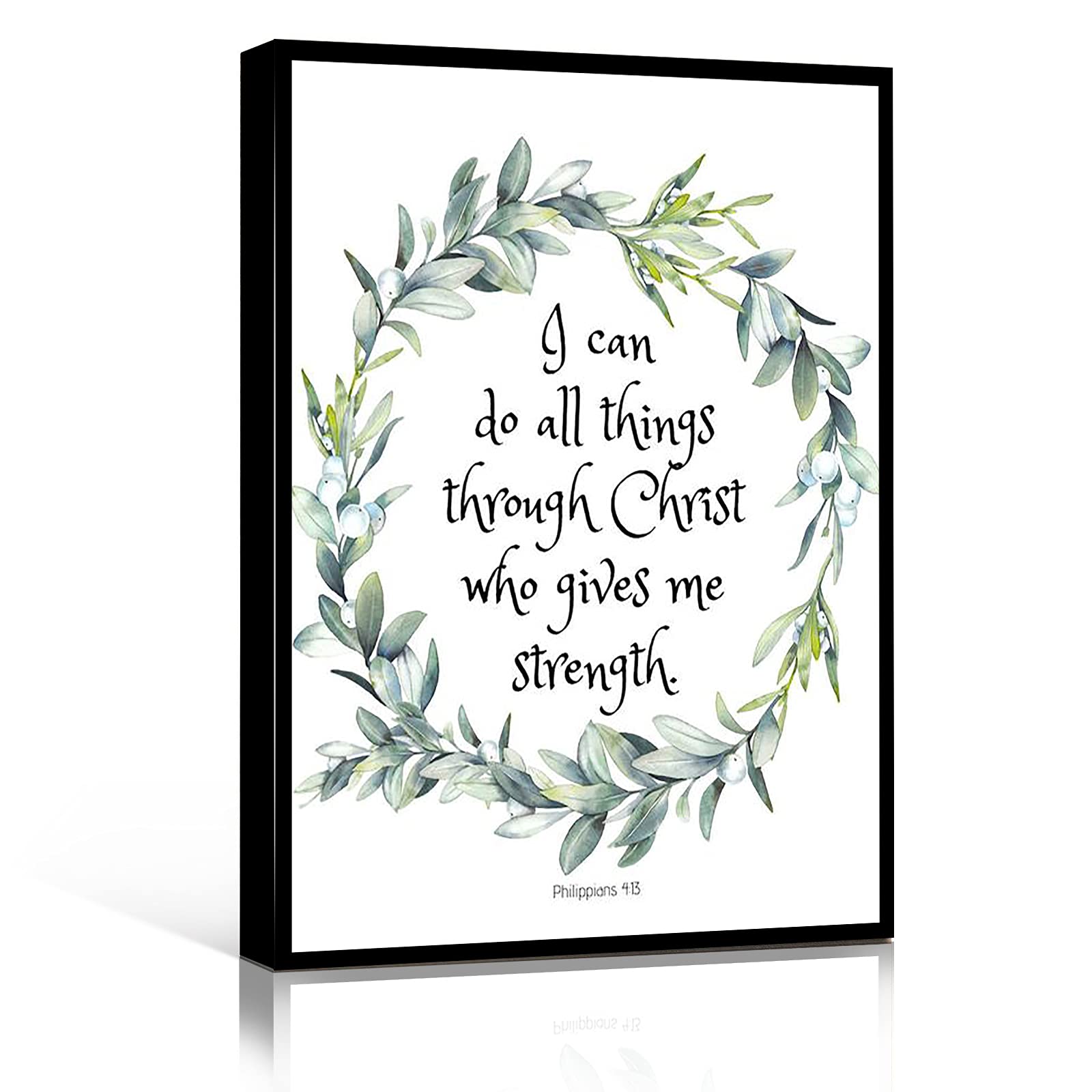 Blue Bible Verse Canvas Wall Art - 8