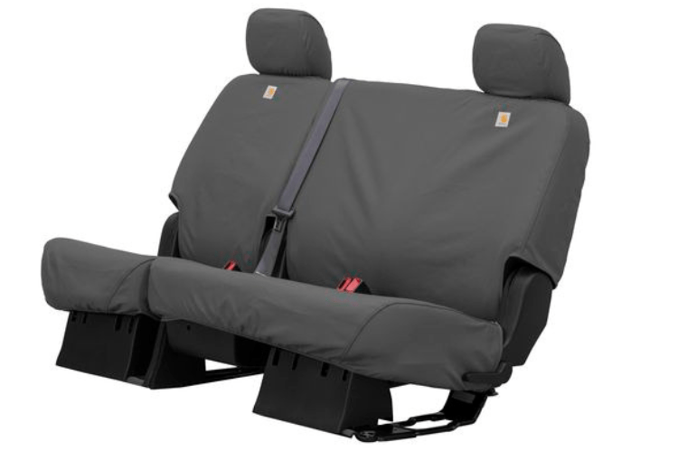 Covercraft SSC8497CAGY Custom Carhartt SeatSaver Seat Covers for 2019-2022 Ford F250/F350/F450/F550 Super Duty Trucks - Durable Brown Fabric Protection for Work & Off-Road Adventures