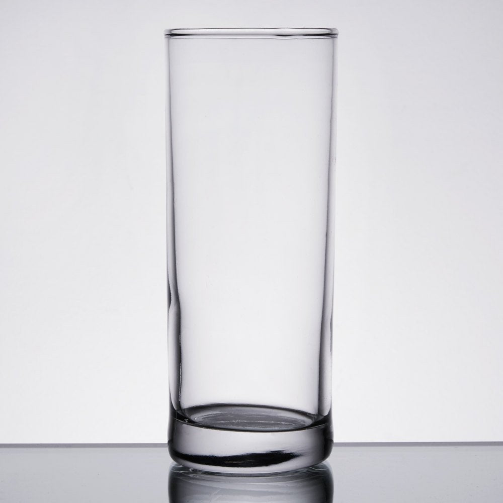KAH Katie Ann Houghton Silver Rimmed Tom Collins Glass - Elegant Cocktail Glass for Gin & Tonic, Mojitos & Classic Drinks - Perfect for Home Bars, Parties & Gift Giving