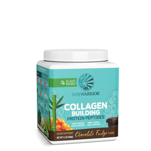 Sunwarrior Collagen Building Protein Peptides Powder - Vegan Collagen Booster for Skin, Hair & Nails - Supports Joint Health & Anti-Aging - Perfect for Smoothies, Coffee & Baking (Gluten-Free, Dairy-Free)