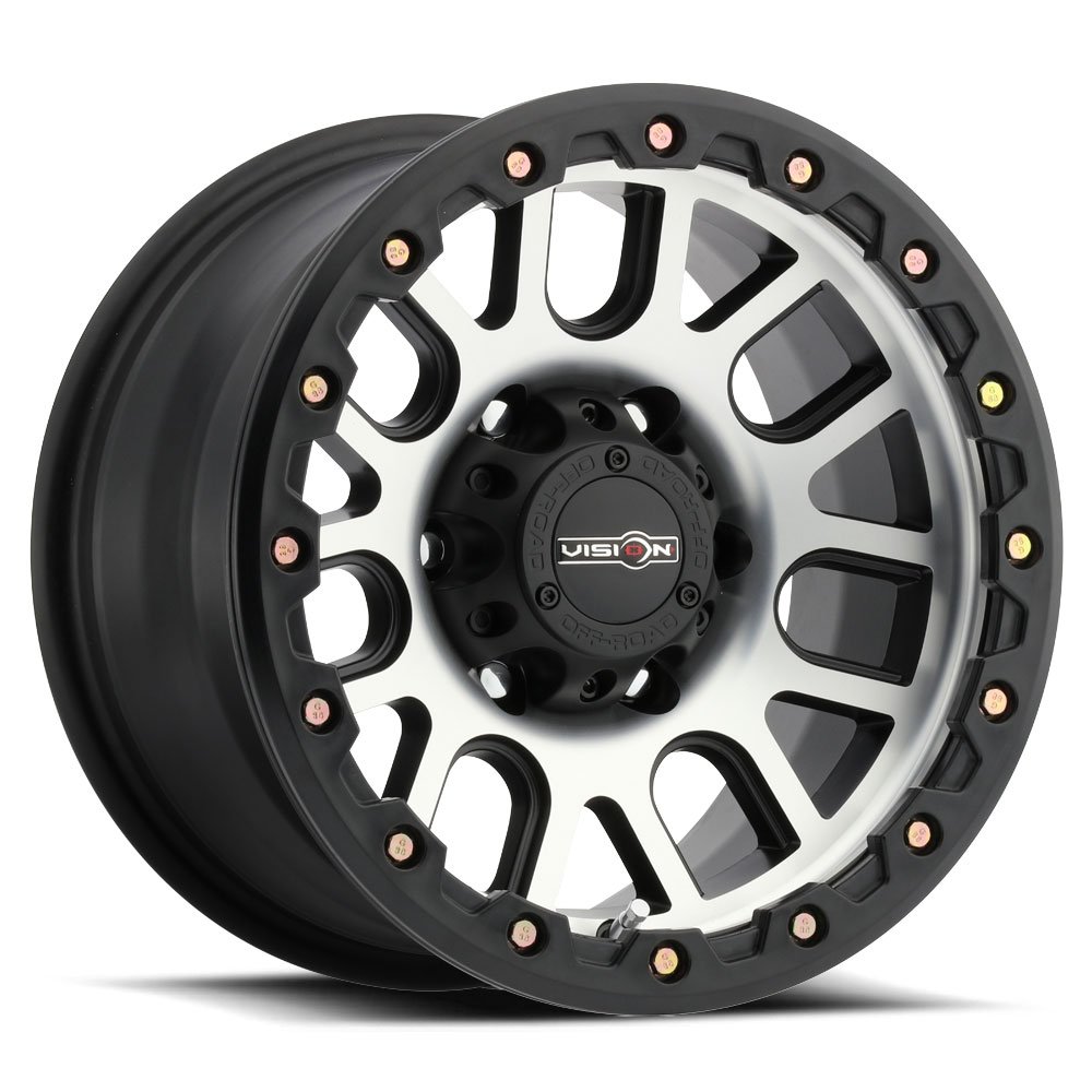 NEMESIS 20x9 Inch Wheels/Rims - 5x139.7 Bolt Pattern, 0mm Offset, 73.1mm Center Bore - Matte Black with Machined Face for Trucks & Off-Road Vehicles