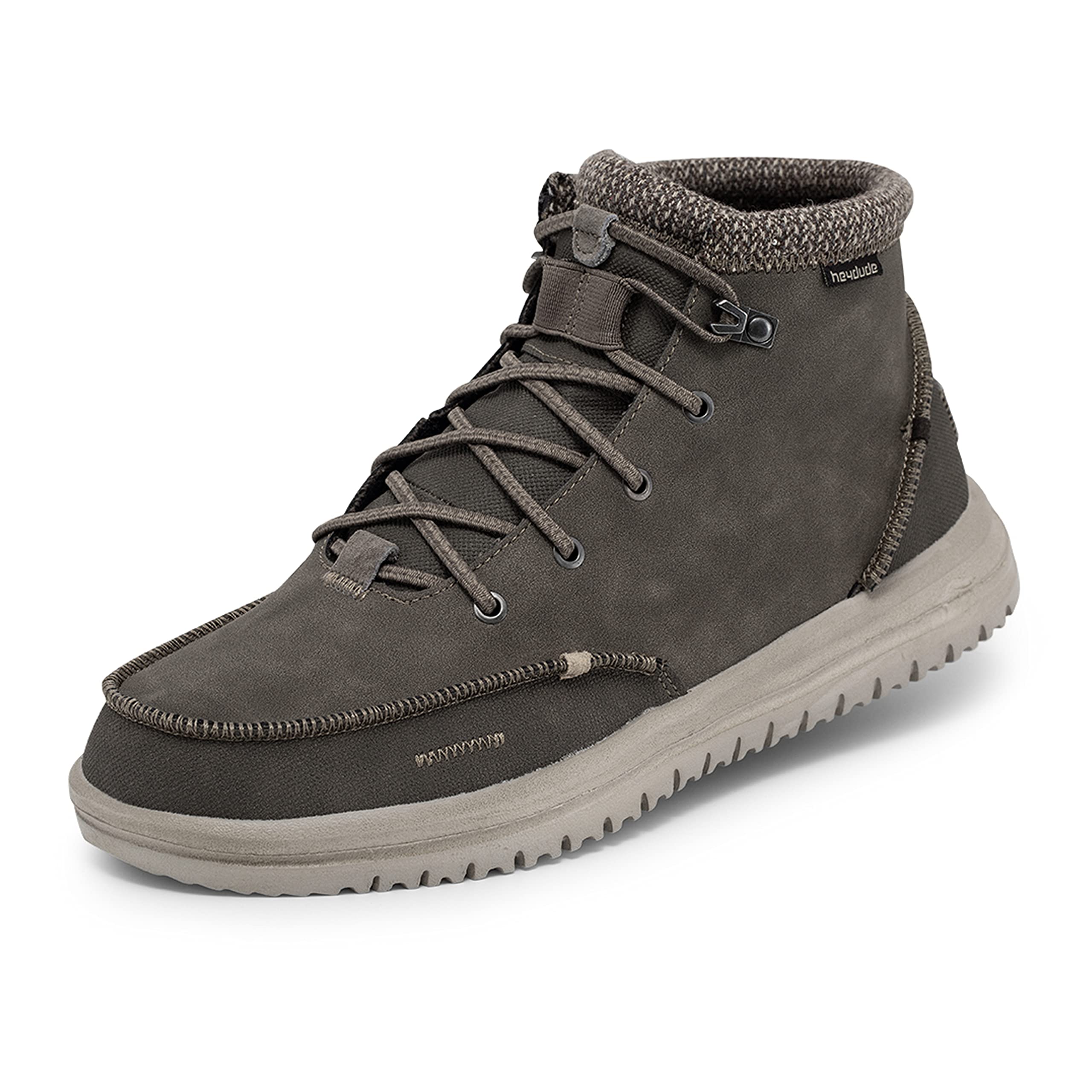 Hey Dude Men's Bradley Lace-Up Boots - Comfortable Lightweight Casual Shoes for Men | Waterproof Hiking & Outdoor Walking Boots in Multiple Colors