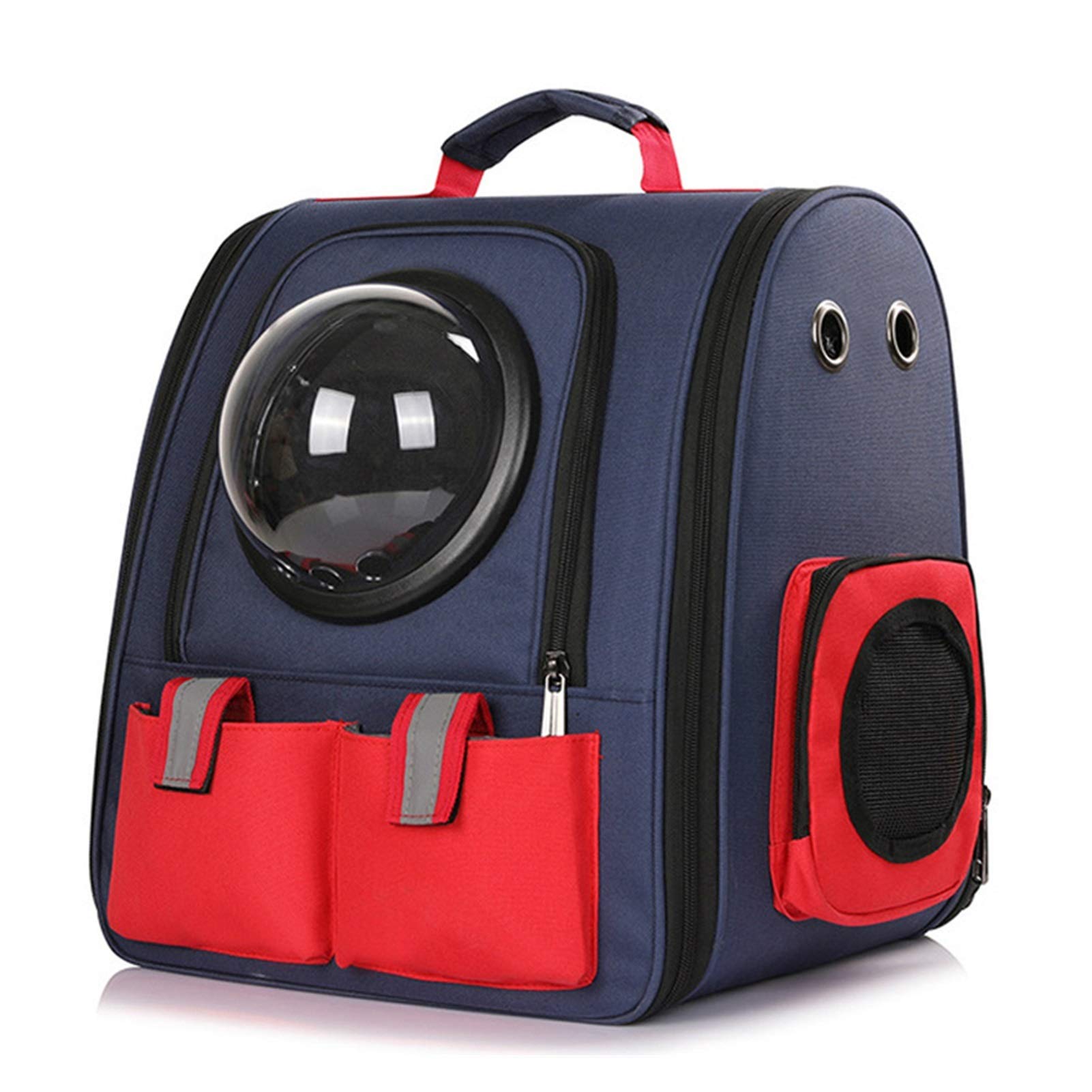 Portable Breathable Pet Carrier Backpack - Foldable Large Space Cat & Dog Travel Bag for Outwalking, Hiking & Airplane (Blue) | Ideal for Outdoor Adventures, Vet Visits & Daily Commutes