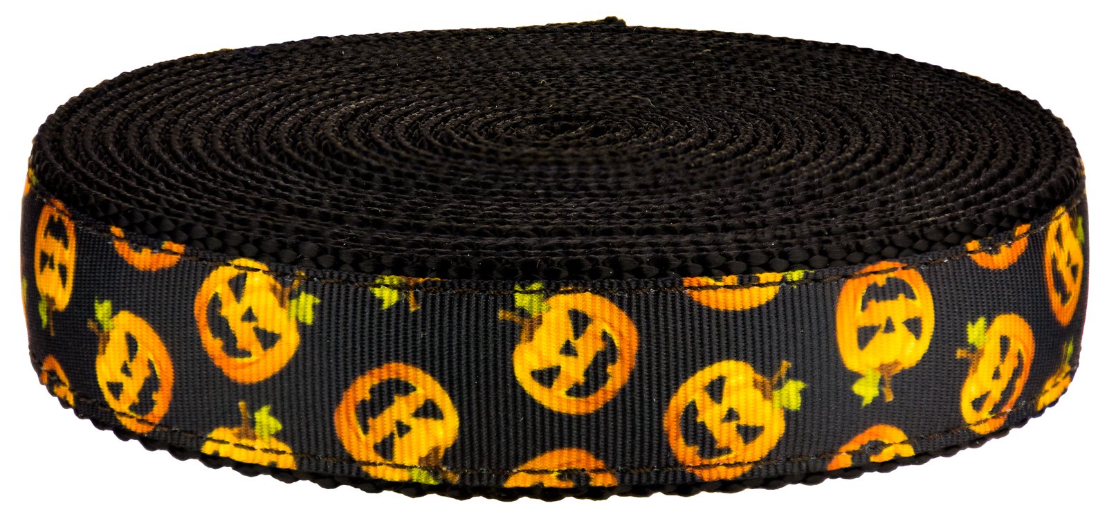 Country Brook Design 3/4 Inch Happy Jack Black Nylon Webbing Roll - 50 Yards Bulk Spool for DIY Crafts, Pet Collars, Straps & Outdoor Gear Accessories
