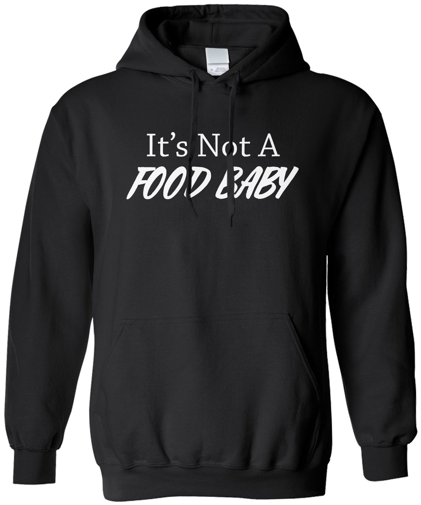 Threadrock It's Not A Food Baby Unisex Hoodie Sweatshirt - Comfortable Cotton Pullover for Men & Women - Perfect for Casual Wear, Gym, and Lounge