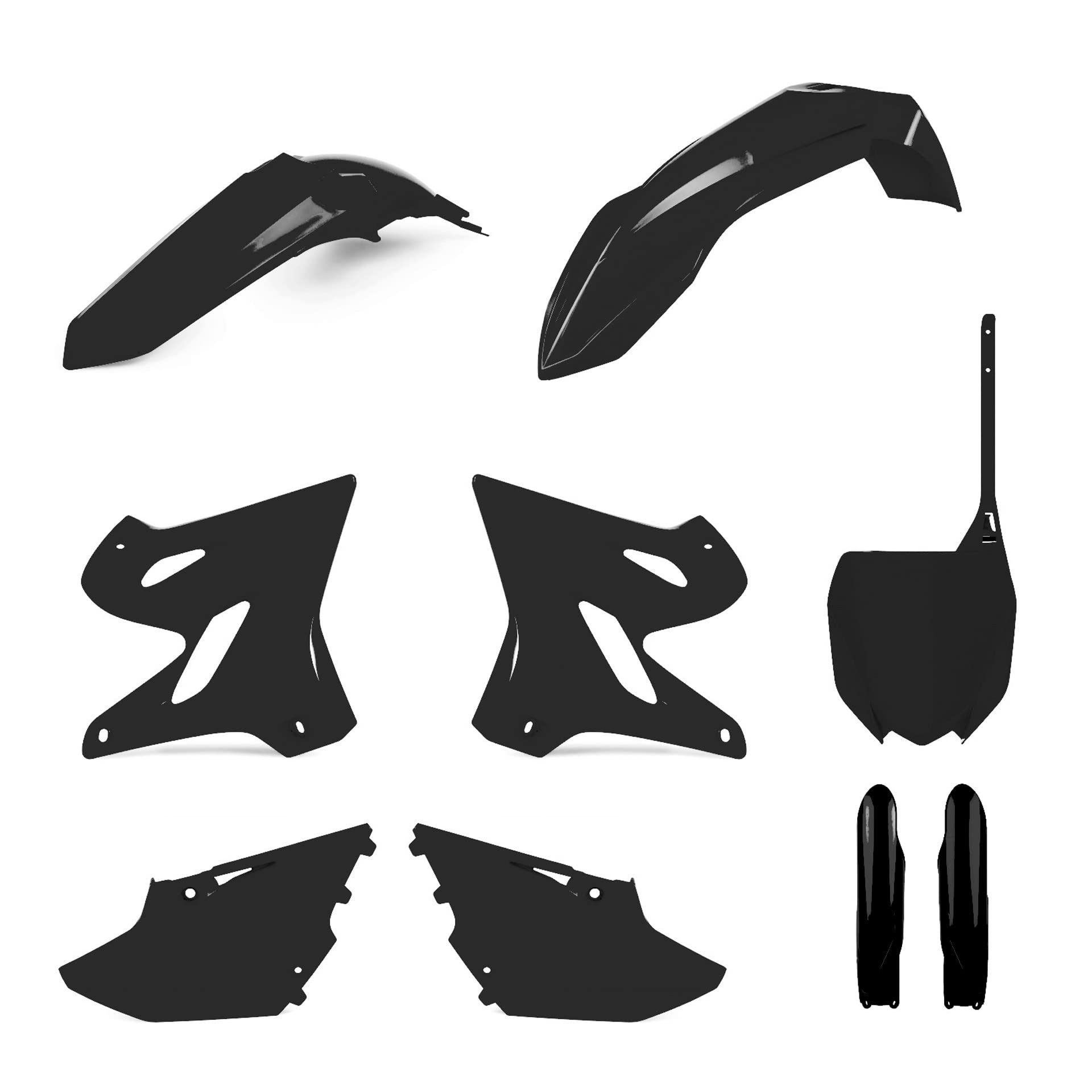 Polisport 91074 Black Plastic Kit - Durable Replacement Parts for Dirt Bikes & ATVs - Perfect for Off-Roading & Trail Riding