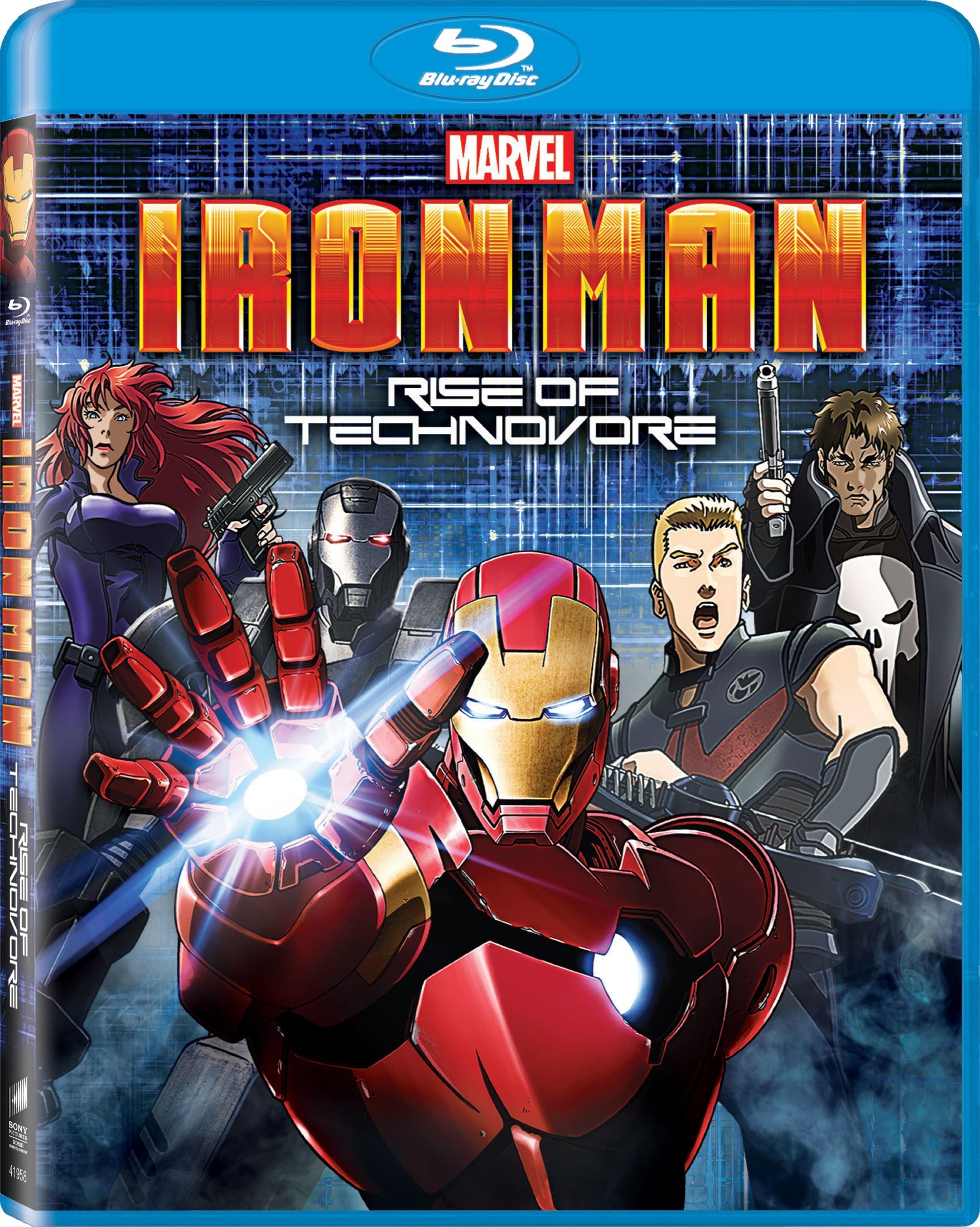 Iron Man: Rise of the Technovore Blu-ray - Marvel Superhero Movie | Action-Packed Anime Film for Home Theater & Marvel Collectors