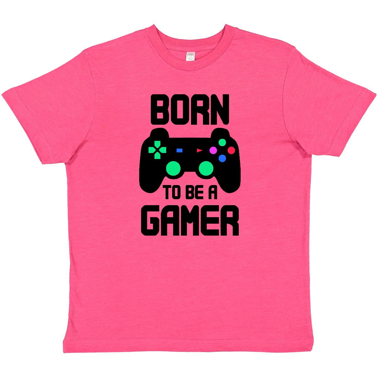 Inktastic Born to Be a Gamer with Controller Youth T-Shirt - Fun Gaming Graphic Tee for Kids & Teens - Perfect for Gaming Parties, eSports Events & Casual Wear